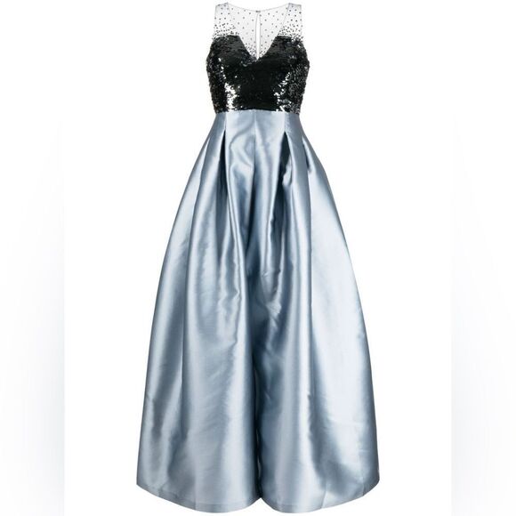 Sachin + Babi Womens Erica High Shine Gown Dress Pockets - Picture 2 of 14